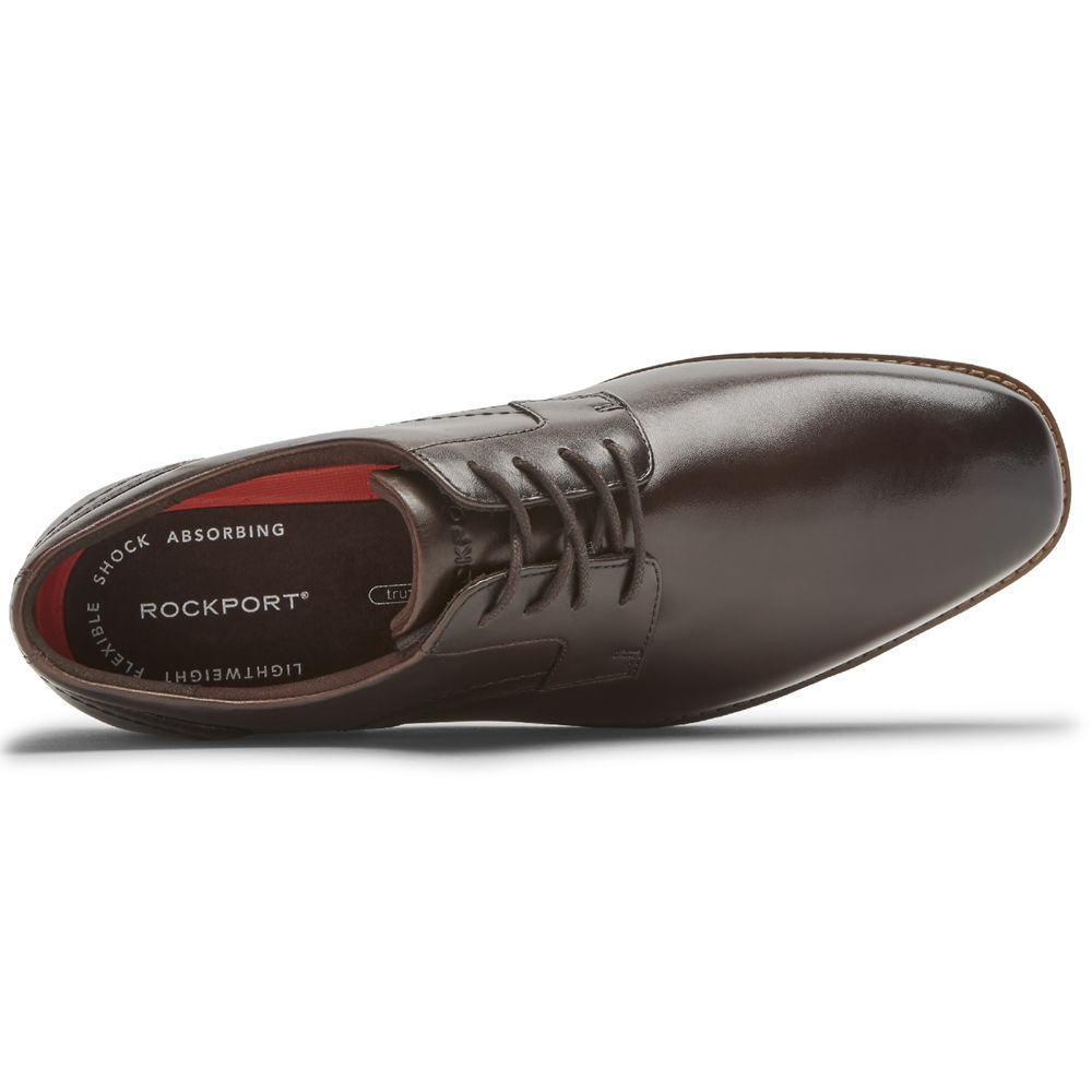 Rockport Snøre Sko Herre Mørke Brune - Slayter Plain Toe Shoe - VWUM78651